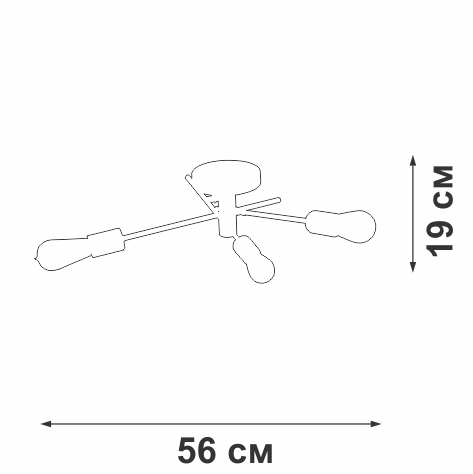 Потолочная люстра Vitaluce V3964-1/3PL в Санкт-Петербурге