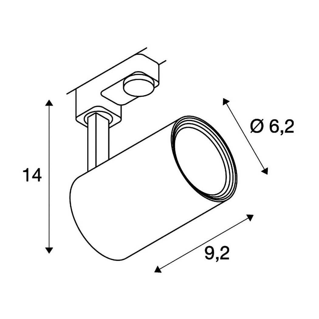 Трековый светильник SLV 1Phase-Track Puri Glass 1001869 в Санкт-Петербурге