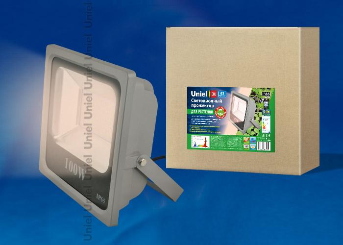 Прожектор светодиодный (UL-00001417) Uniel 100W 5000K ULF-P40-100W/SPFR IP65 110-265В GREY в Санкт-Петербурге