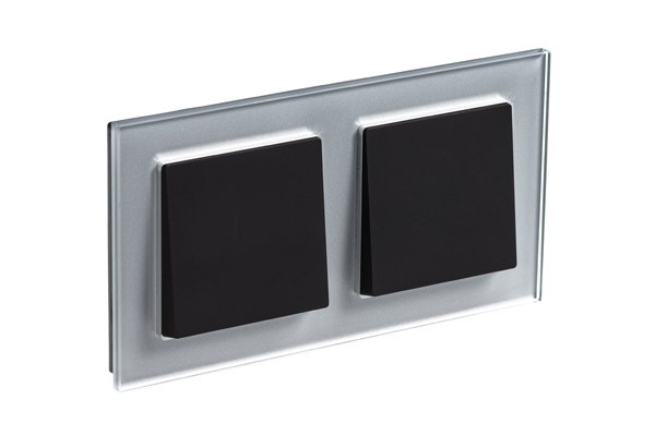 Рамка 2-ая Systeme Electric AtlasDesign Nature Стекло алюминий ATN320302 в Санкт-Петербурге