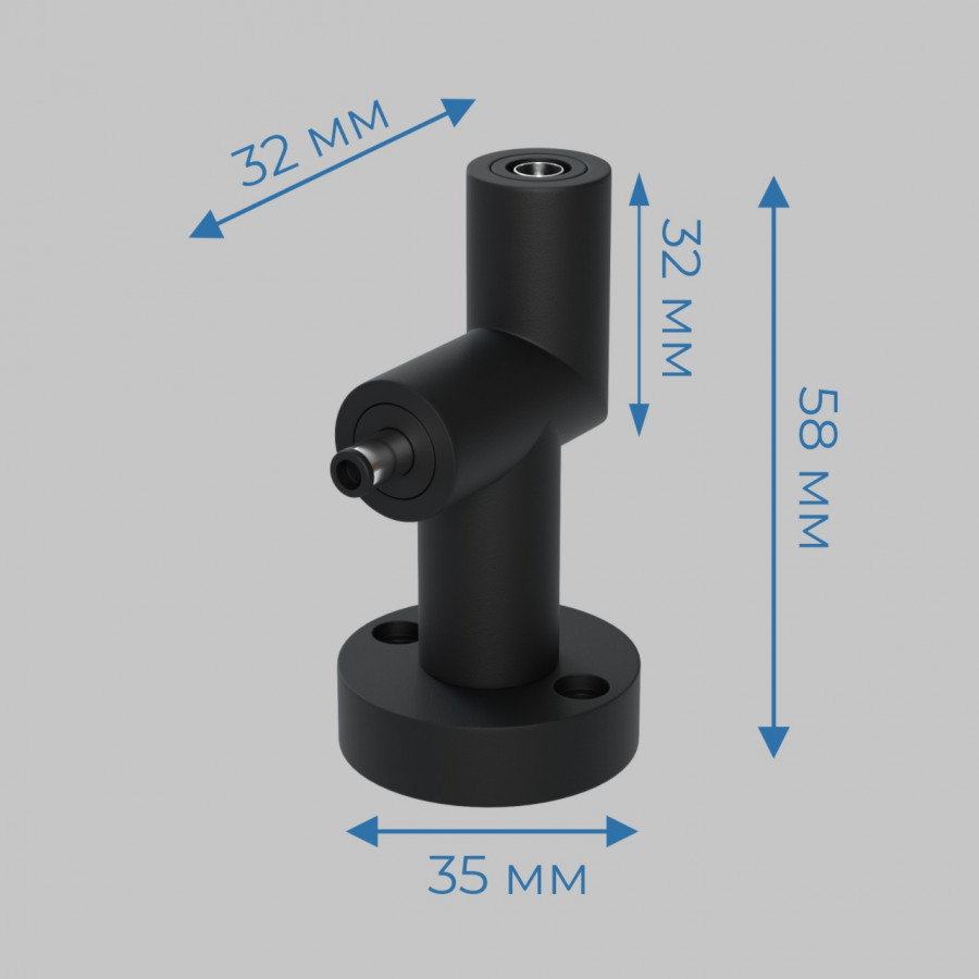 L-соединитель (IN-OUT) IMEX Thin & Smart IL.0060.4003-BK в Санкт-Петербурге