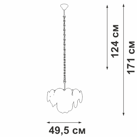 Подвесная люстра Vitaluce V5828-8/6+1 в Санкт-Петербурге