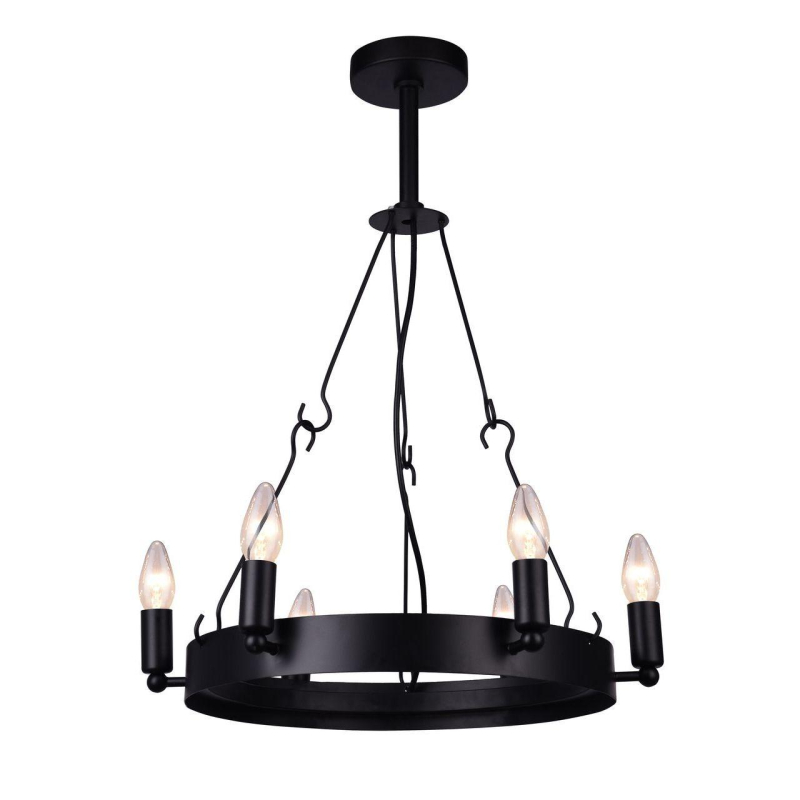 Подвесная люстра Arte Lamp Bastiglia A8811SP-6BK в Санкт-Петербурге