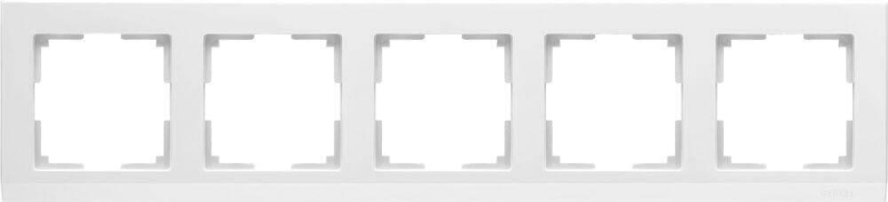 Рамка Werkel Stark на 5 постов белый WL04-Frame-05-white 4690389059377 в Санкт-Петербурге