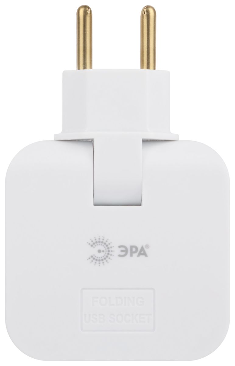 Разветвитель электрический Эра SPF-2-FL-USBC поворотный на 2 розетки + 2USB A+C 10А белый Б0069090 в Санкт-Петербурге