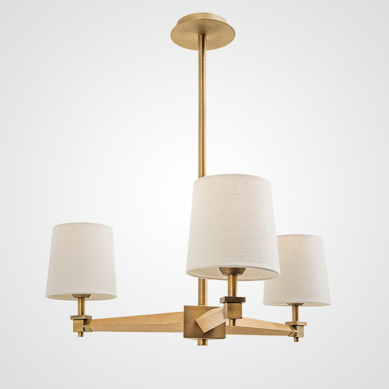 Люстра на штанге ImperiumLoft Stavra Jorgenson White/Dark Wood 203579-26 в Санкт-Петербурге