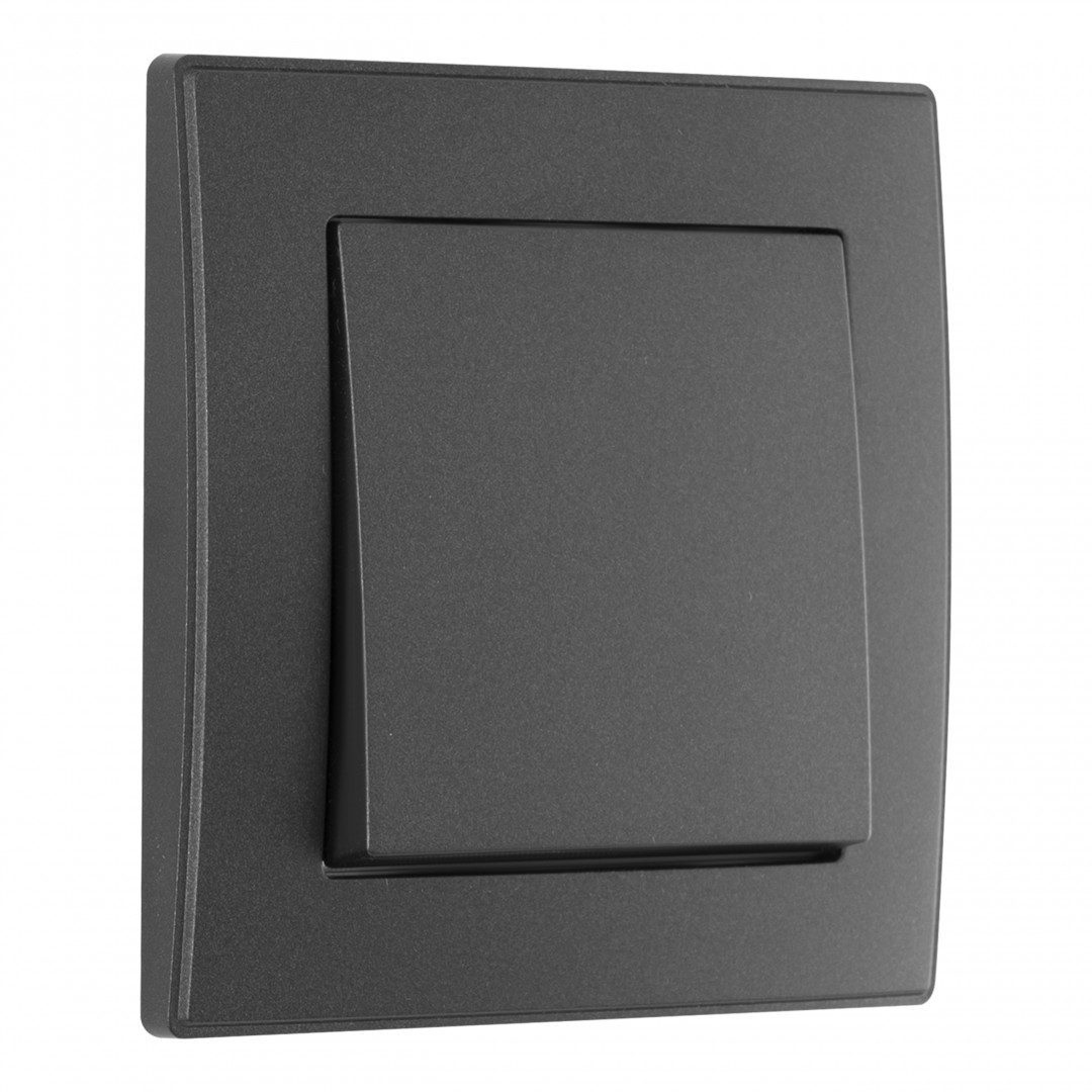 Выключатель одноклавишный Arte Milano SET06-1-30-1 black в Санкт-Петербурге