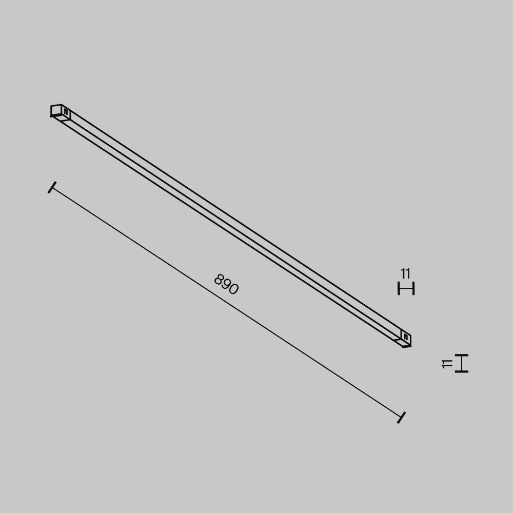 Трековый светильник Maytoni Technical Exility X TR240-2-18W4K-B в Санкт-Петербурге