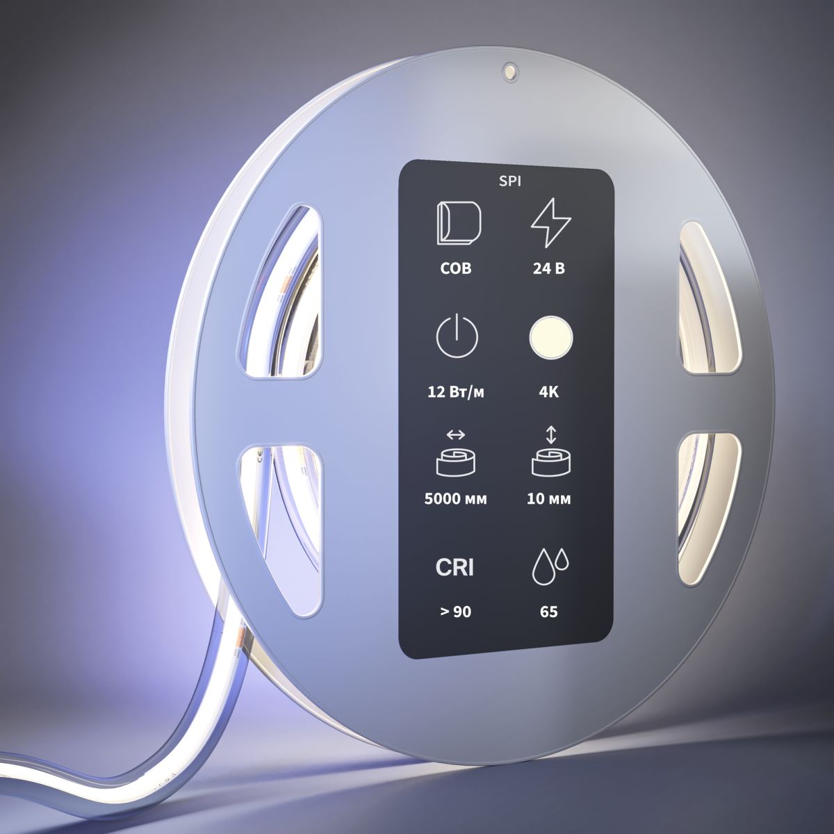 Светодиодная лента Maytoni Led Strip 24В COB 12Вт/м 4000K 5м IP65 201257 в Санкт-Петербурге