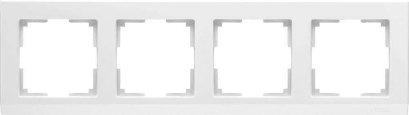 Рамка Werkel Stark на 4 поста белый WL04-Frame-04-white 4690389047138 в Санкт-Петербурге