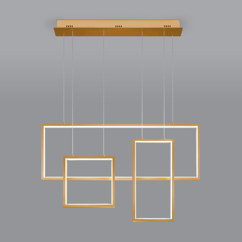 Подвесной светодиодный светильник Eurosvet Direct 90178/3 золото в Санкт-Петербурге
