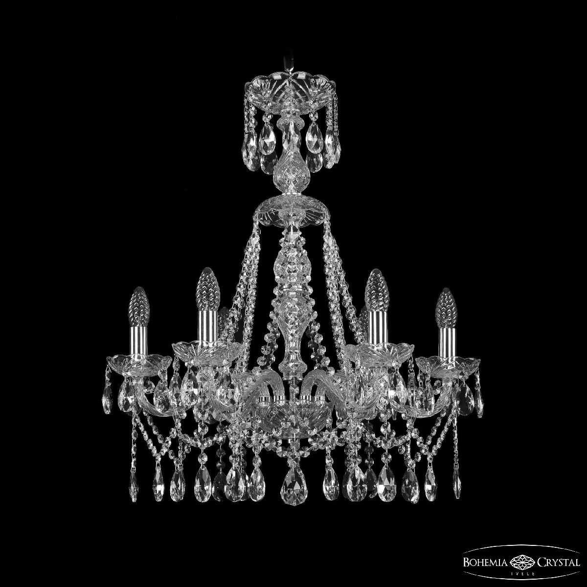 Подвесная люстра Bohemia Ivele Crystal 1413/6/200/XL-66 Ni в Санкт-Петербурге