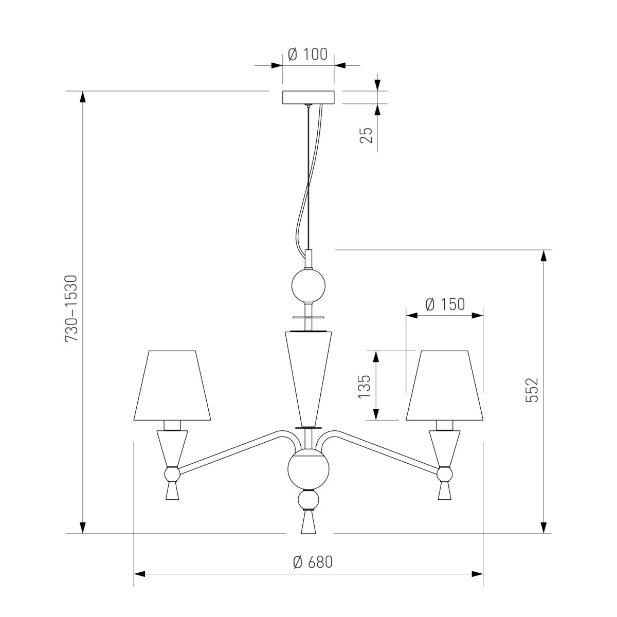 Подвесная люстра Eurosvet Teja 101014/6 латунь Smart a072038 в #REGION_NAME_DECLINE_PP#