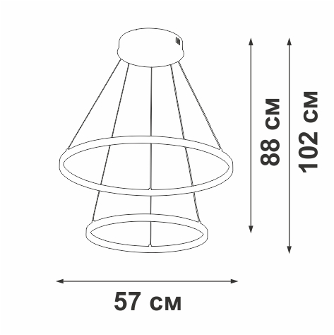 Подвесной светильник Vitaluce V2691DT-0/2S в Санкт-Петербурге