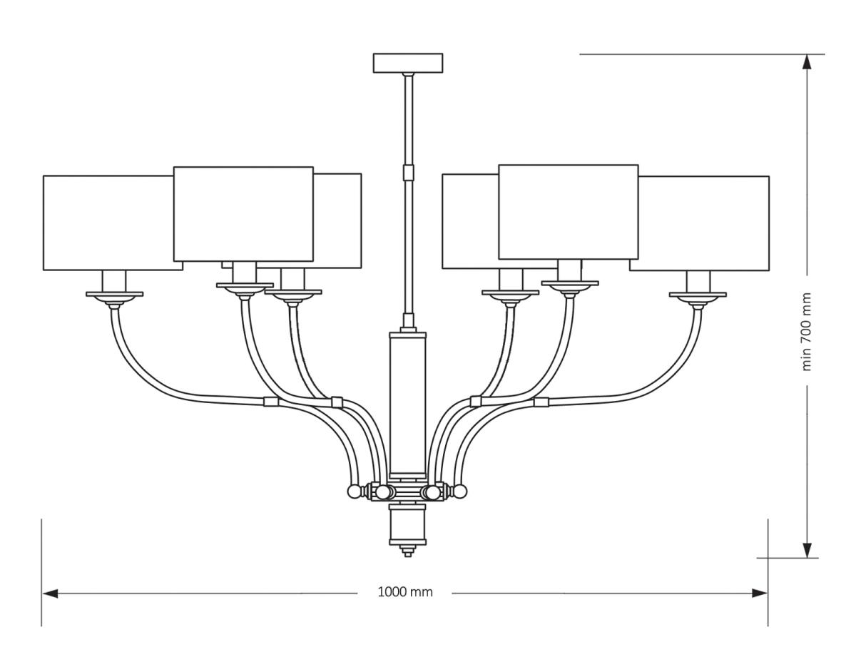 Люстра на штанге Kutek Mood Masimo MAS-ZW-6 (T) в #REGION_NAME_DECLINE_PP#