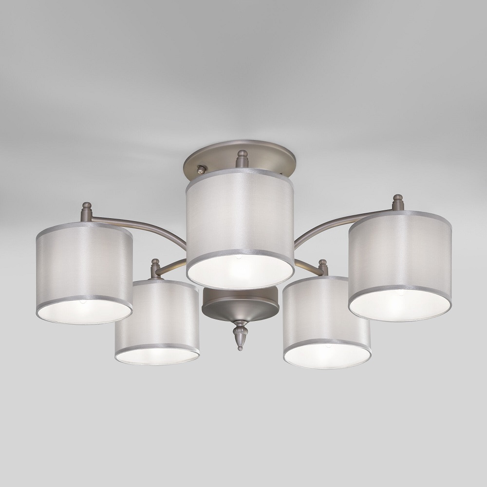 Потолочная люстра Eurosvet Adagio 60080/5 сатин-никель в Санкт-Петербурге