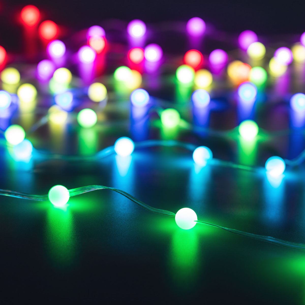 Светодиодная гирлянда ARD-BEAD-HOME-10000-CLEAR-100LED RGB (5V, USB, ПДУ) (IP20 Пластик) 061436 в Санкт-Петербурге