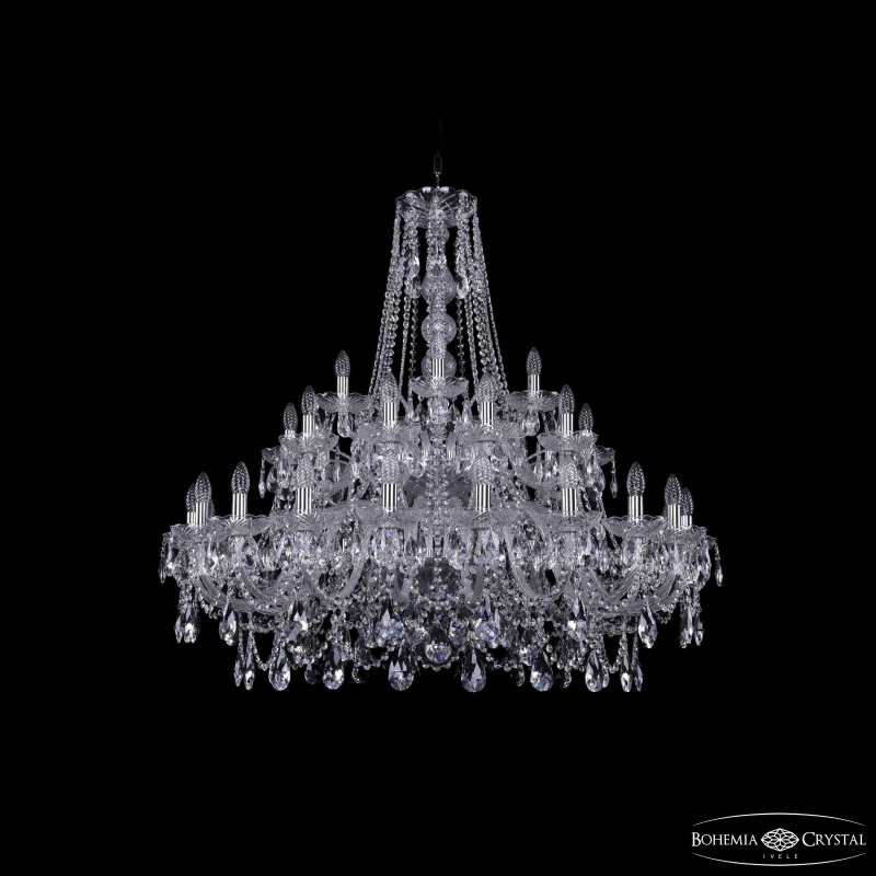 Подвесная люстра Bohemia Ivele Crystal 1411/20+10+5/400/2d Ni в Санкт-Петербурге