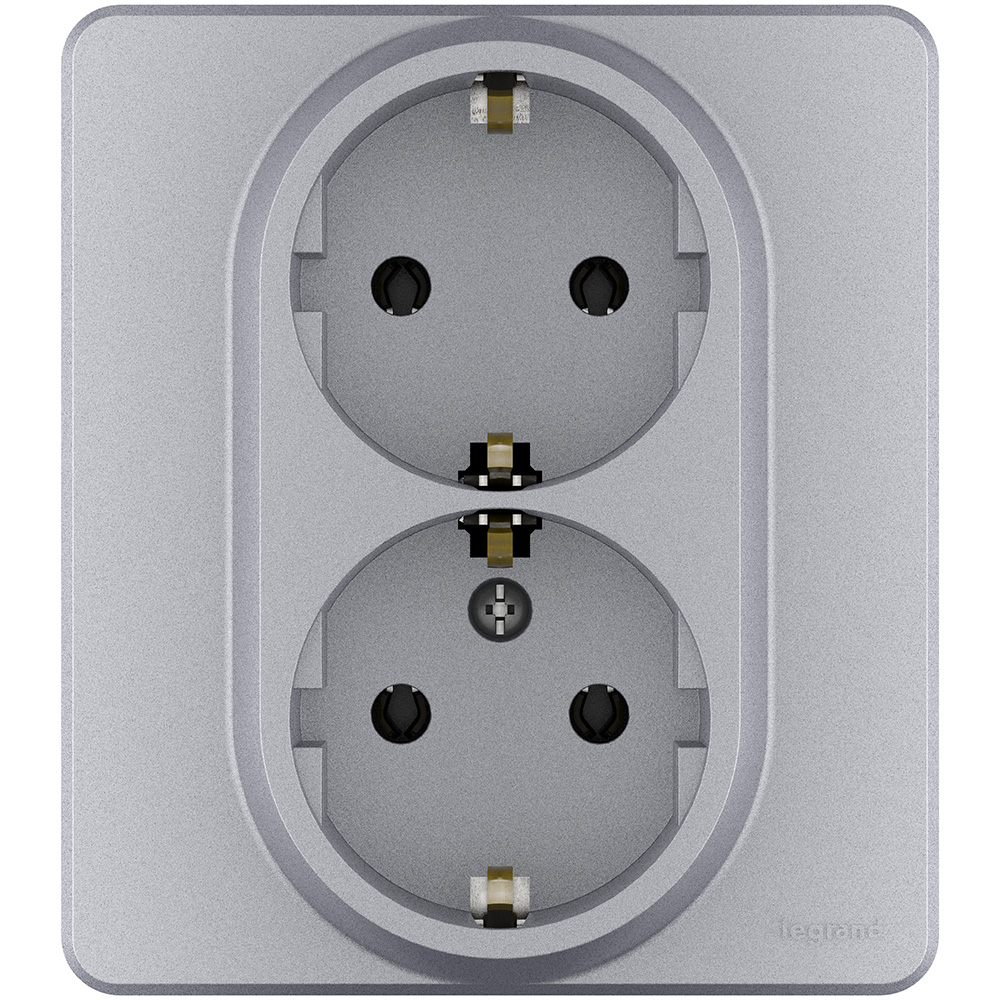 Розетка двойная с/з Legrand Inspiria 673752 в Санкт-Петербурге