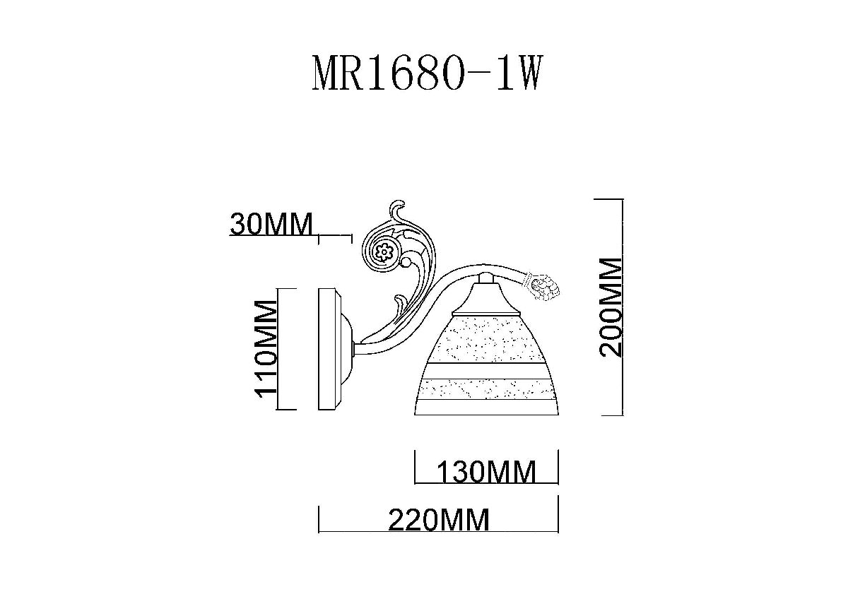 Бра MyFar Nile MR1680-1W в #REGION_NAME_DECLINE_PP#