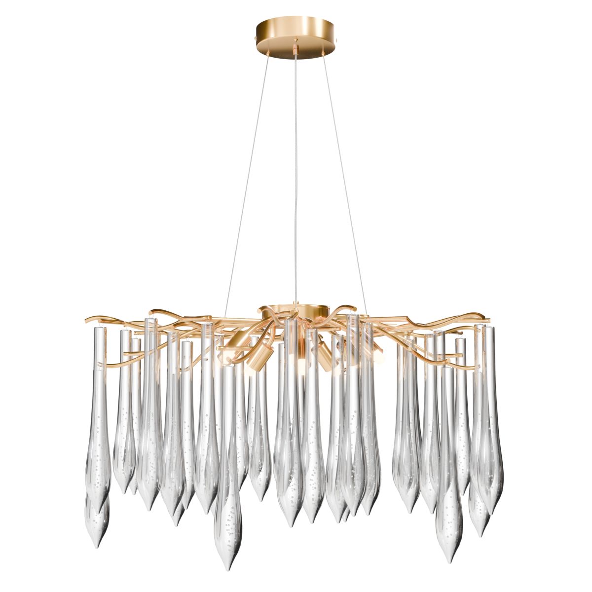 Подвесная люстра Lightera Dewdrop LE302L-8G в #REGION_NAME_DECLINE_PP#