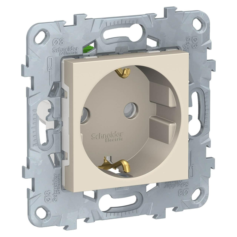 Розетка Schneider Electric Unica New с/з со шторками 16A 250V NU505744 в #REGION_NAME_DECLINE_PP#