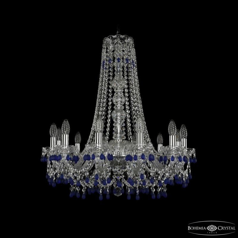 Подвесная люстра Bohemia Ivele Crystal 1410/12/240/h-74 Ni V3001 в Санкт-Петербурге