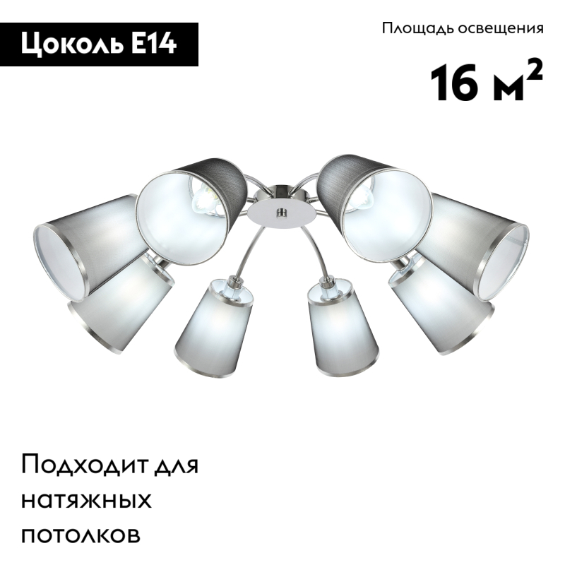 Потолочная люстра EVOLUCE MALEONTE SLE103002-08 в Санкт-Петербурге