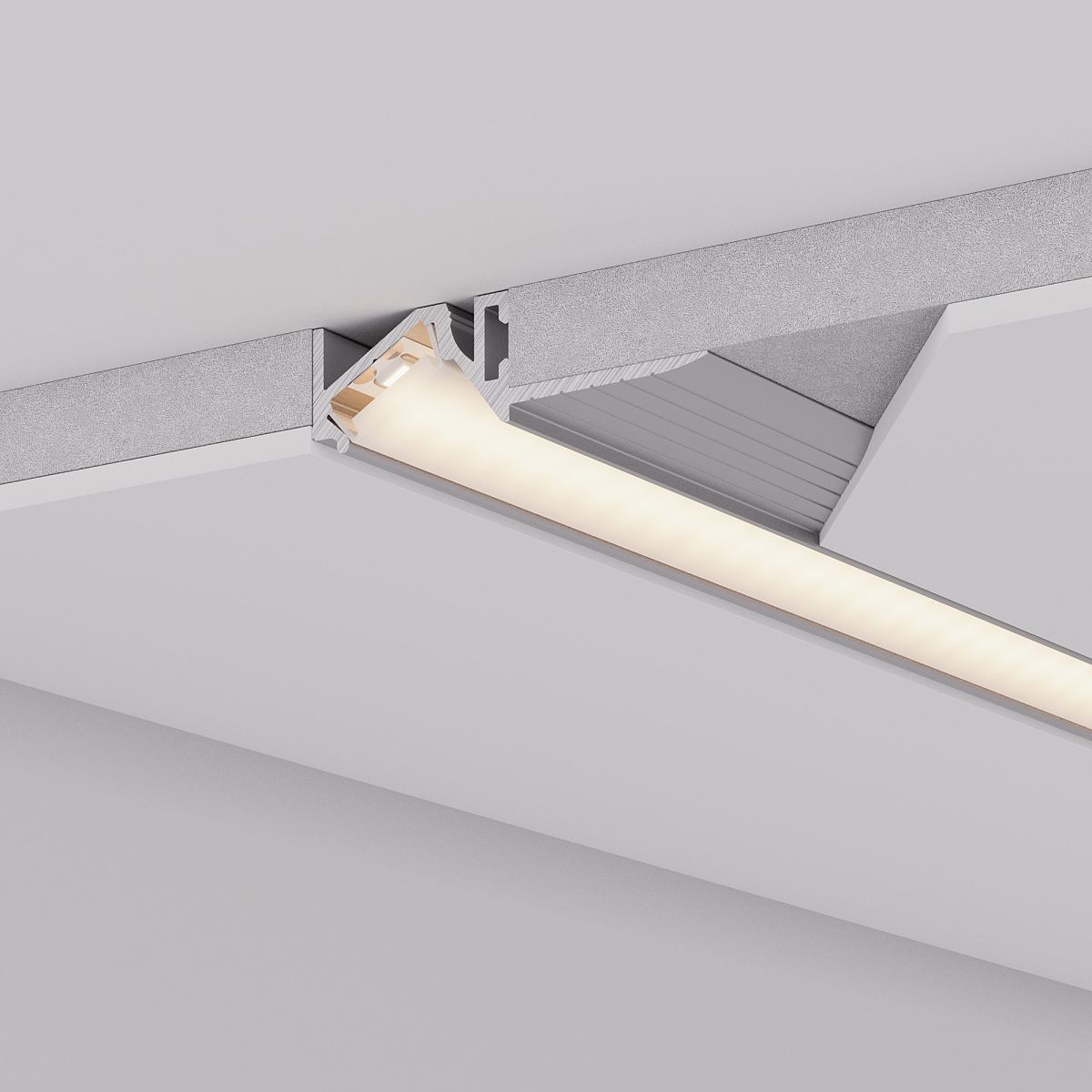Профиль Arlight PDS-BEVEL-F-HIDE-2000 (Алюминий) 063420 в Санкт-Петербурге