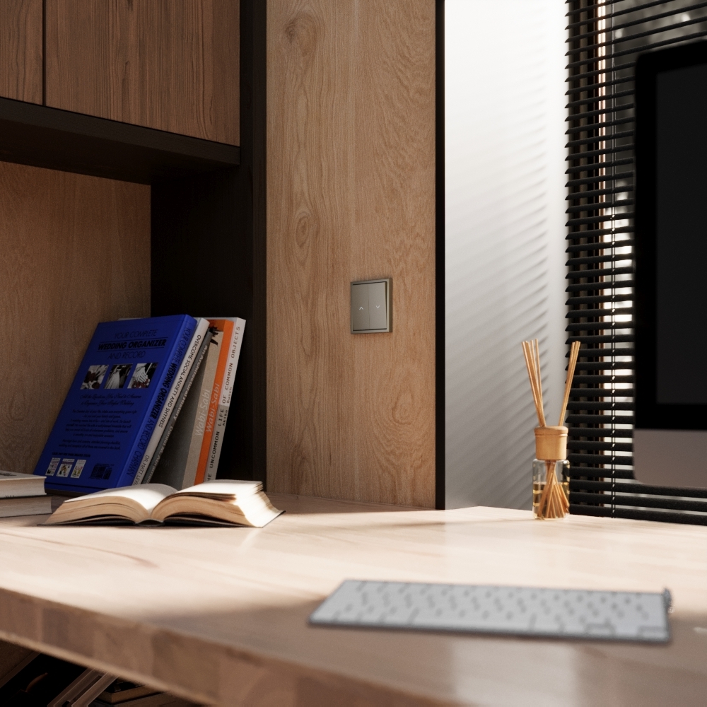 Выключатель встраиваемый Voltum S70 для жалюзи 10А, (шелк) VLS020704 в #REGION_NAME_DECLINE_PP#