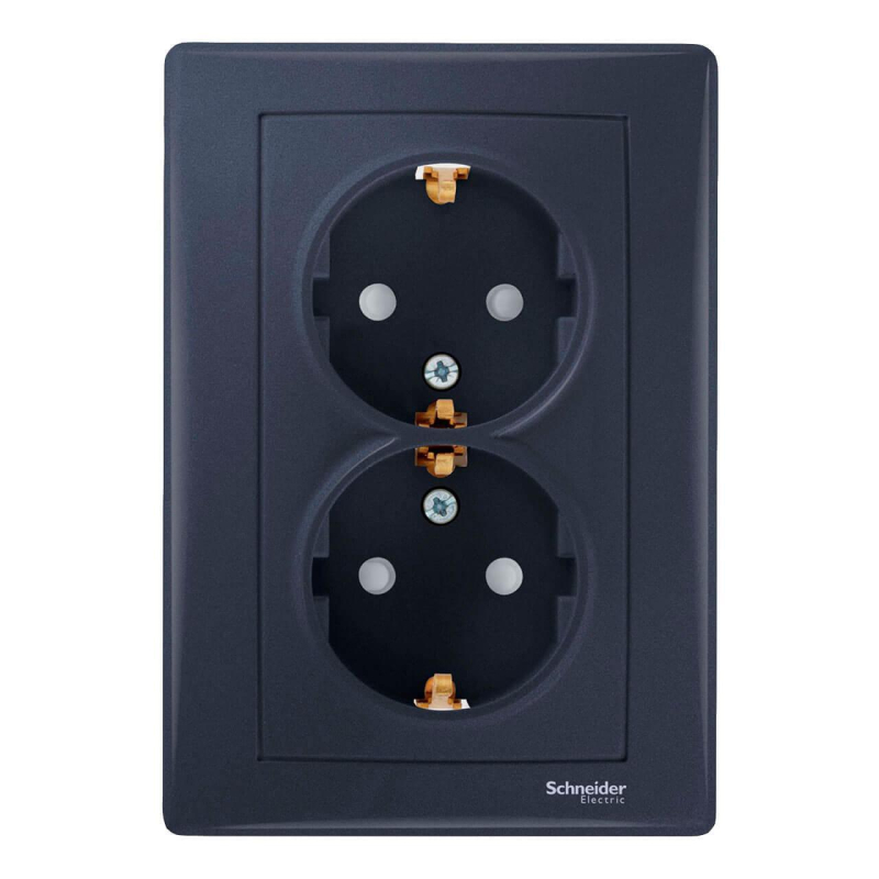 Розетка двойная Schneider Electric Sedna с/з со шторками SDN3000770 в #REGION_NAME_DECLINE_PP#
