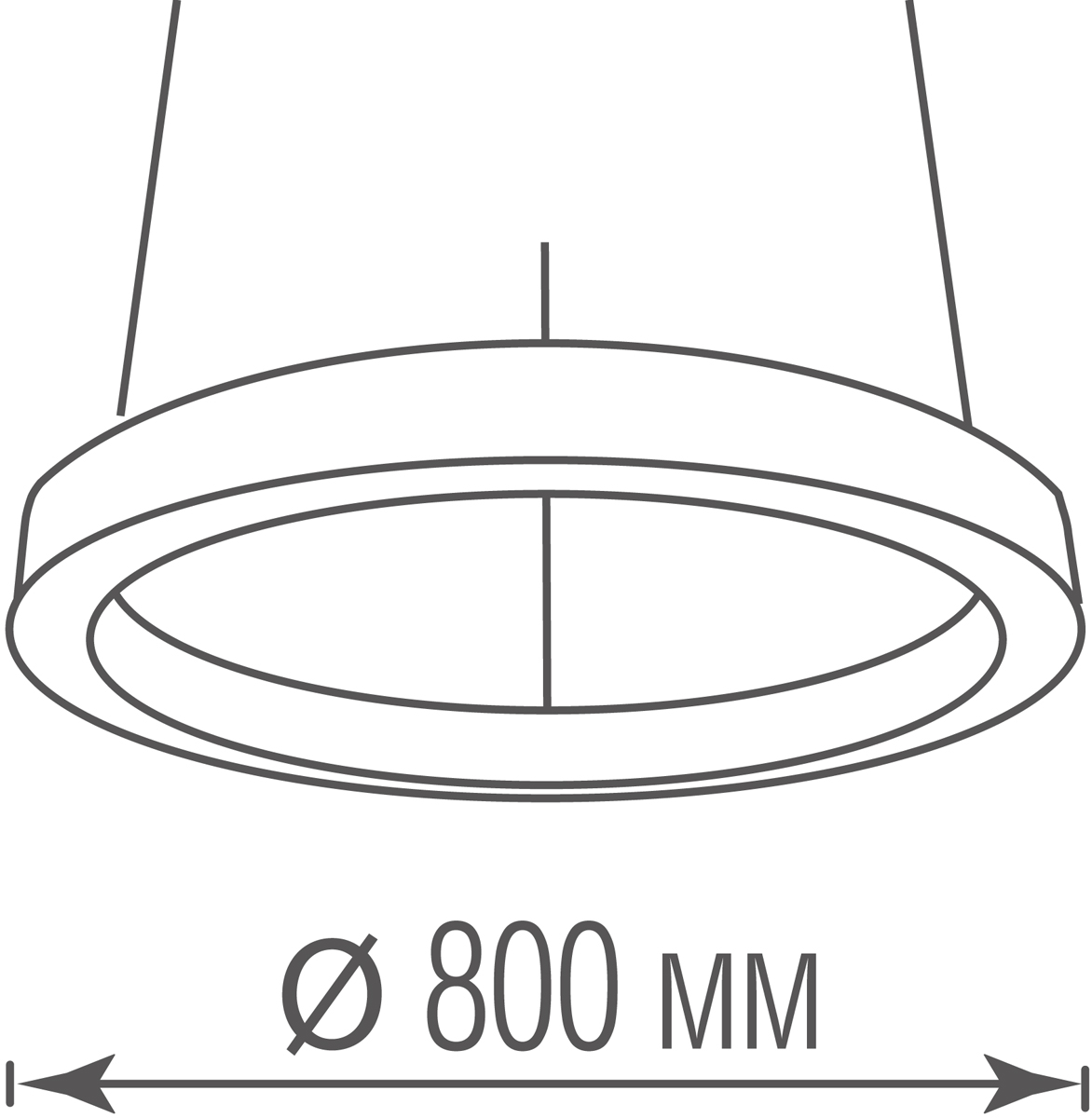 Подвесной светодиодный светильник Donolux Aura DL800S72WW Black в Санкт-Петербурге