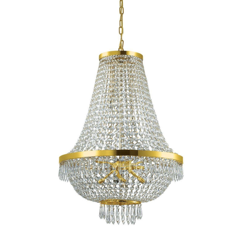 Подвесная люстра Ideal Lux Caesar SP12 Oro 114743 в Санкт-Петербурге