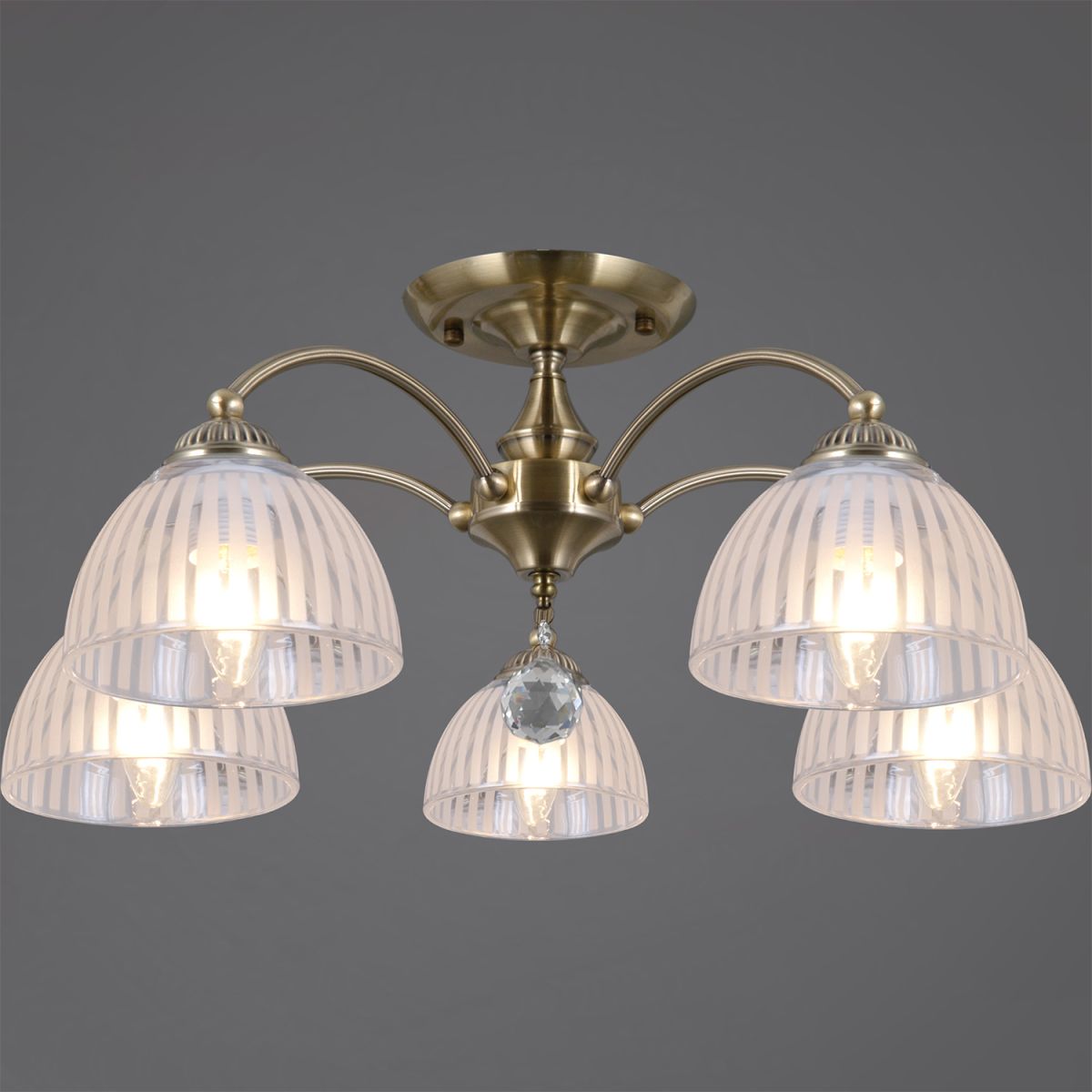 Потолочная люстра ILLUMICO IL0564-5CSQ-25AB ELITE в #REGION_NAME_DECLINE_PP#