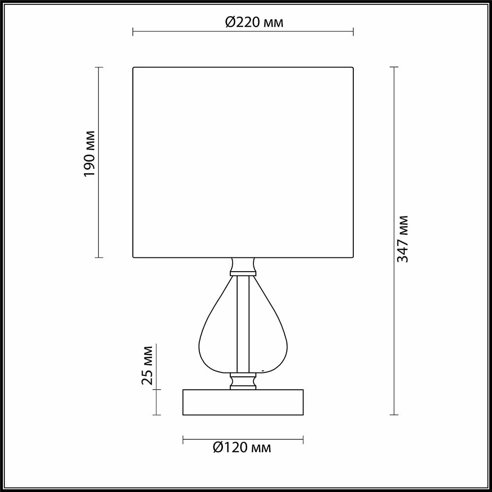 Настольная лампа Odeon Light Giada 3802/1T в Санкт-Петербурге