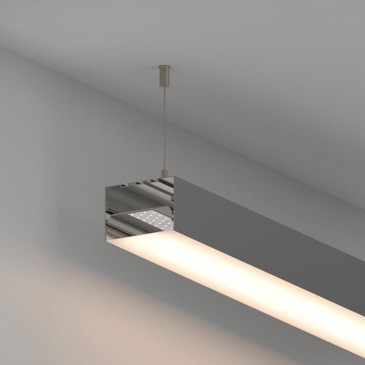 Профиль Arlight POWER-W100H70-2000 ANOD (Алюминий) 049944 в Санкт-Петербурге