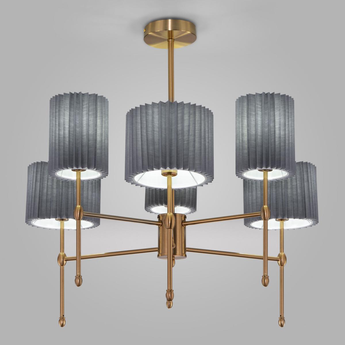 Люстра на штанге Eurosvet Notturno 60162/6 латунь Smart a065665 в #REGION_NAME_DECLINE_PP#