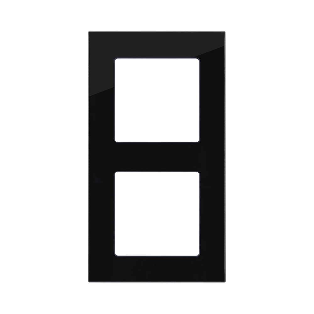 Рамка 2-постовая, стекло черный Kollinger Asthetik AS2BK в Санкт-Петербурге