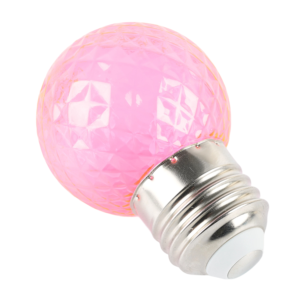 Лампа светодиодная Feron LB-385 шар розовый прозрачный E27 1W 230V 52177 в #REGION_NAME_DECLINE_PP#