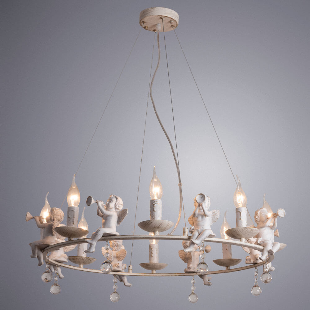 Подвесная люстра Arte Lamp Amur A1133SP-8WG в #REGION_NAME_DECLINE_PP#