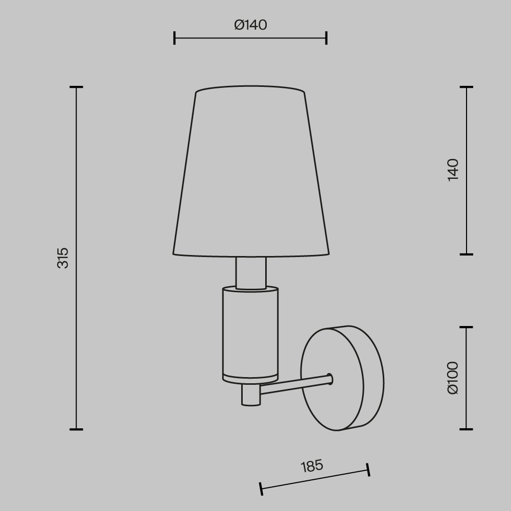 Бра Maytoni Lira MOD483WL-01BS в Санкт-Петербурге
