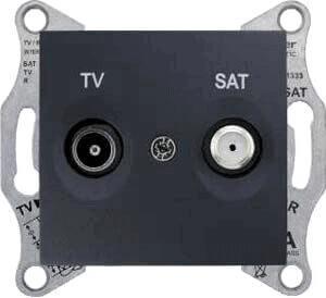 Розетка TV/SAT проходная Schneider Electric Sedna 4dB SDN3401970 в Санкт-Петербурге