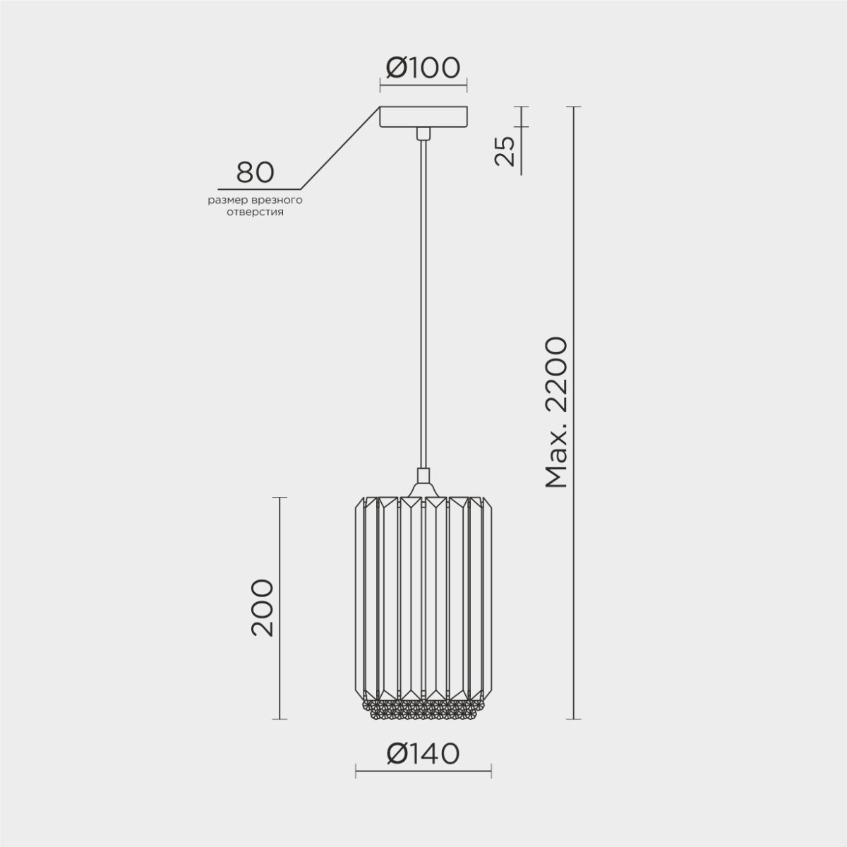 Подвесной светильник Modelux ML.1397.1 в #REGION_NAME_DECLINE_PP#