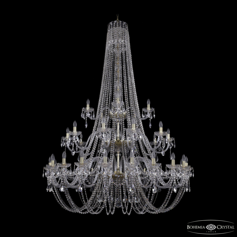 Подвесная люстра Bohemia Ivele Crystal 1406/20+10+5/530/h-204/3d G в Санкт-Петербурге