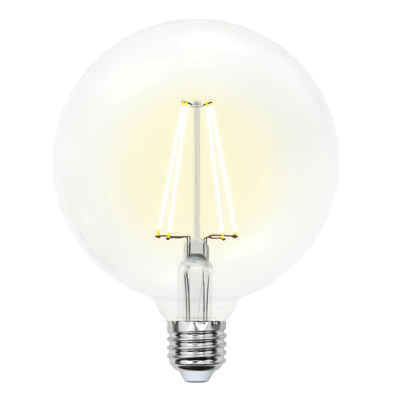 Лампа светодиодная филаментная (10534) Uniel E27 10W 3000K прозрачная LED-G125-10W/WW/E27/CL PLS02WH в Санкт-Петербурге