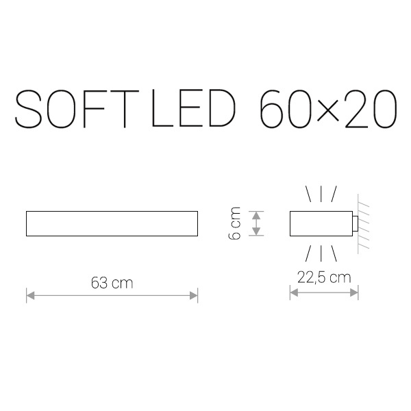 Настенный светодиодный светильник Nowodvorski Soft Led 9522 в Санкт-Петербурге