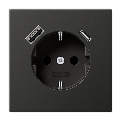 Розетка 2K+З USB Typ AC Jung AL1520-15CAAN в Санкт-Петербурге