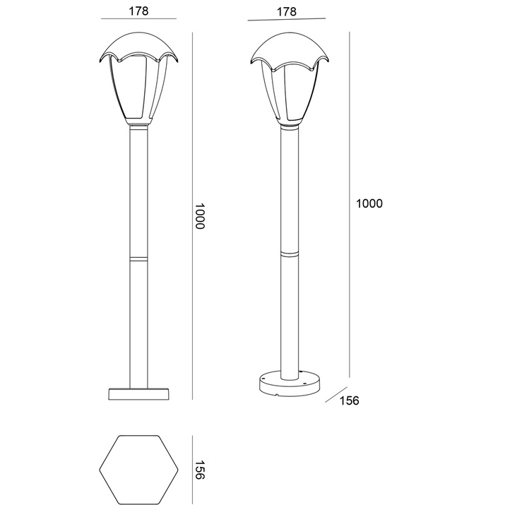 Уличный светильник Arte Lamp Henry A1661PA-1BK в Санкт-Петербурге