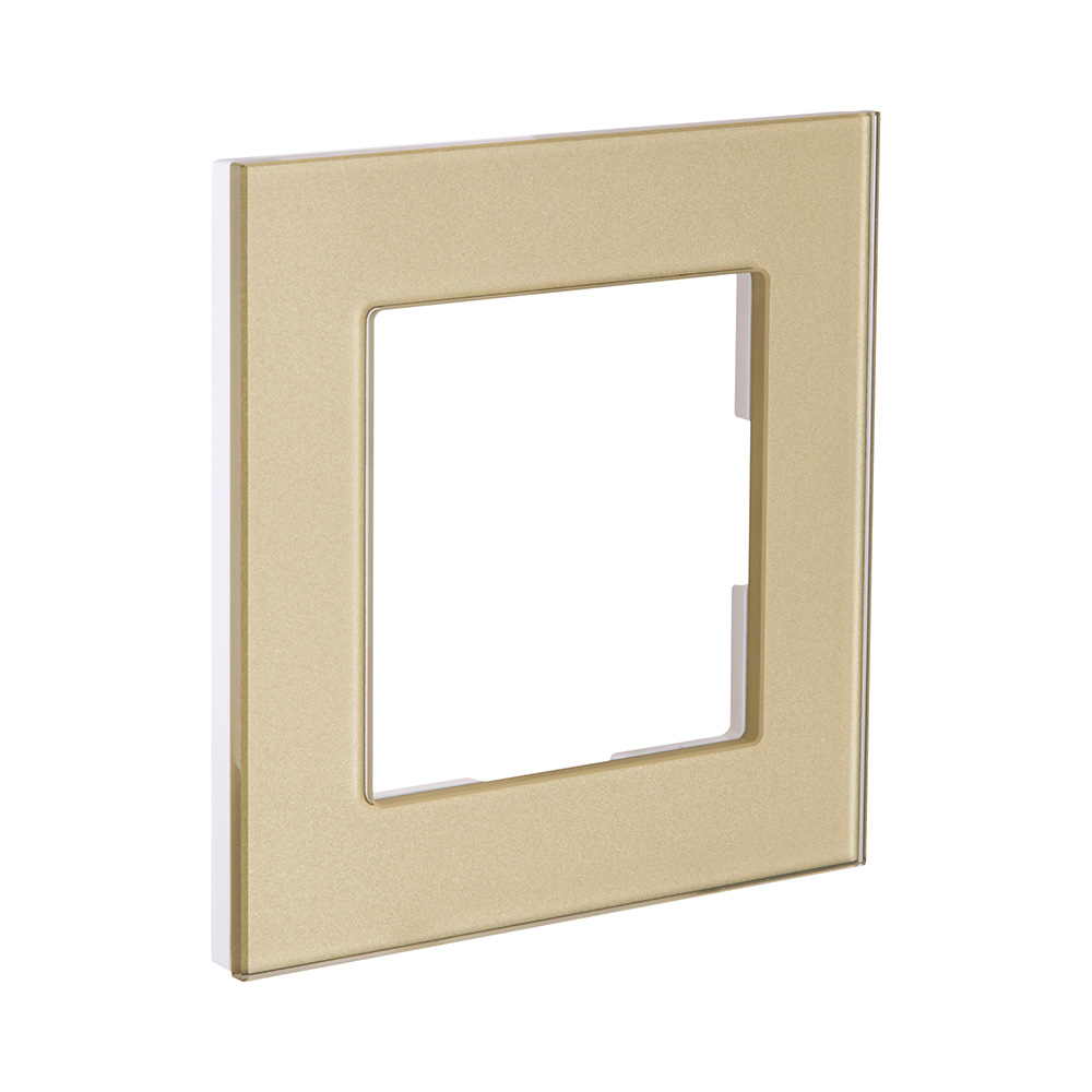 Рамка 1-постовая, стекло золотой Kollinger Asthetik AS1GD в #REGION_NAME_DECLINE_PP#