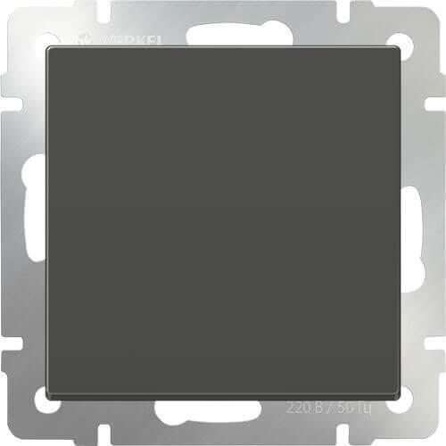 Перекрестный переключатель Werkel одноклавишный серо-коричневый WL07-SW-1G-C 4690389073601 в Санкт-Петербурге